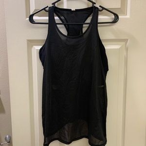 Lululemon Black Workout Tank with Built in Bra
